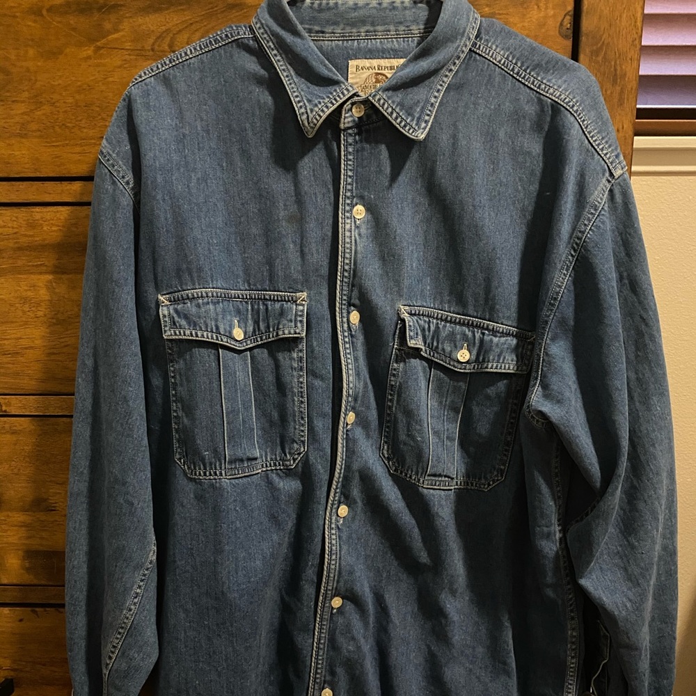 Banana Republic Denim Jacket Flannel